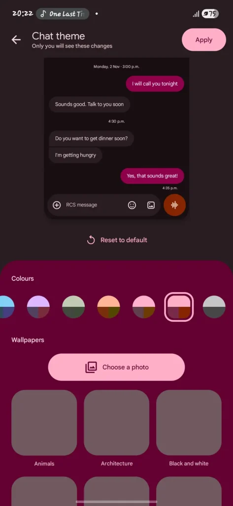 قابلیت جدید Google Messages برای تغییر ظاهر و پسزمینه چتها