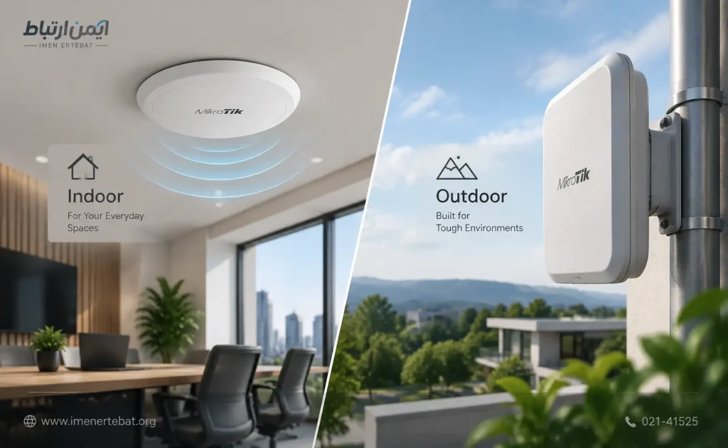 تفاوت اکسس پوینت Indoor و Outdoor میکروتیک