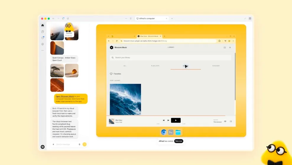 نمایی از عملکرد دستیار عاملمحور Dots برای انجام مستقل وظایف در محیط مرورگر