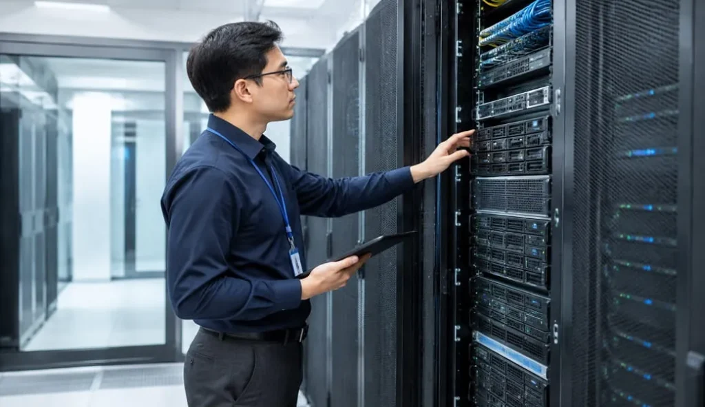 زیرساخت امن و اختصاصی (On-Premise)  سرور های HPE که داده های هوش مصنوعی در آن ذخیره و پردازش می شود