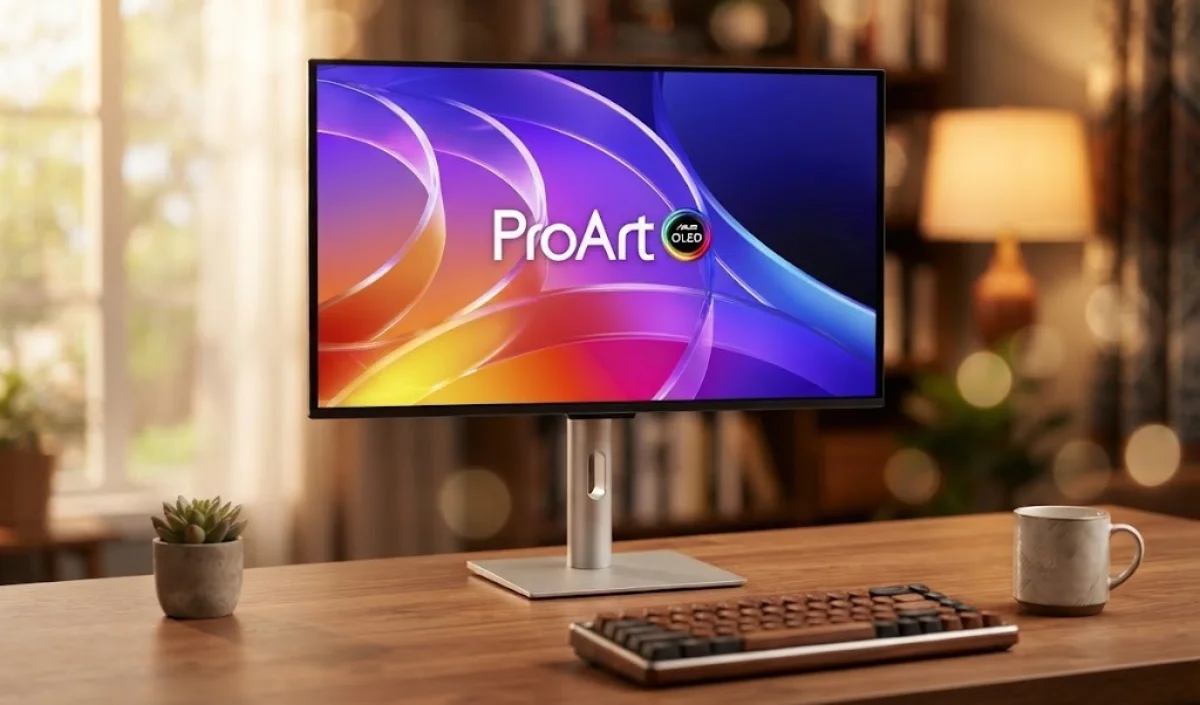 مانیتور جدید ایسوس با پنل 4K QD-OLED و شارژ ۱۴۰ واتی معرفی شد