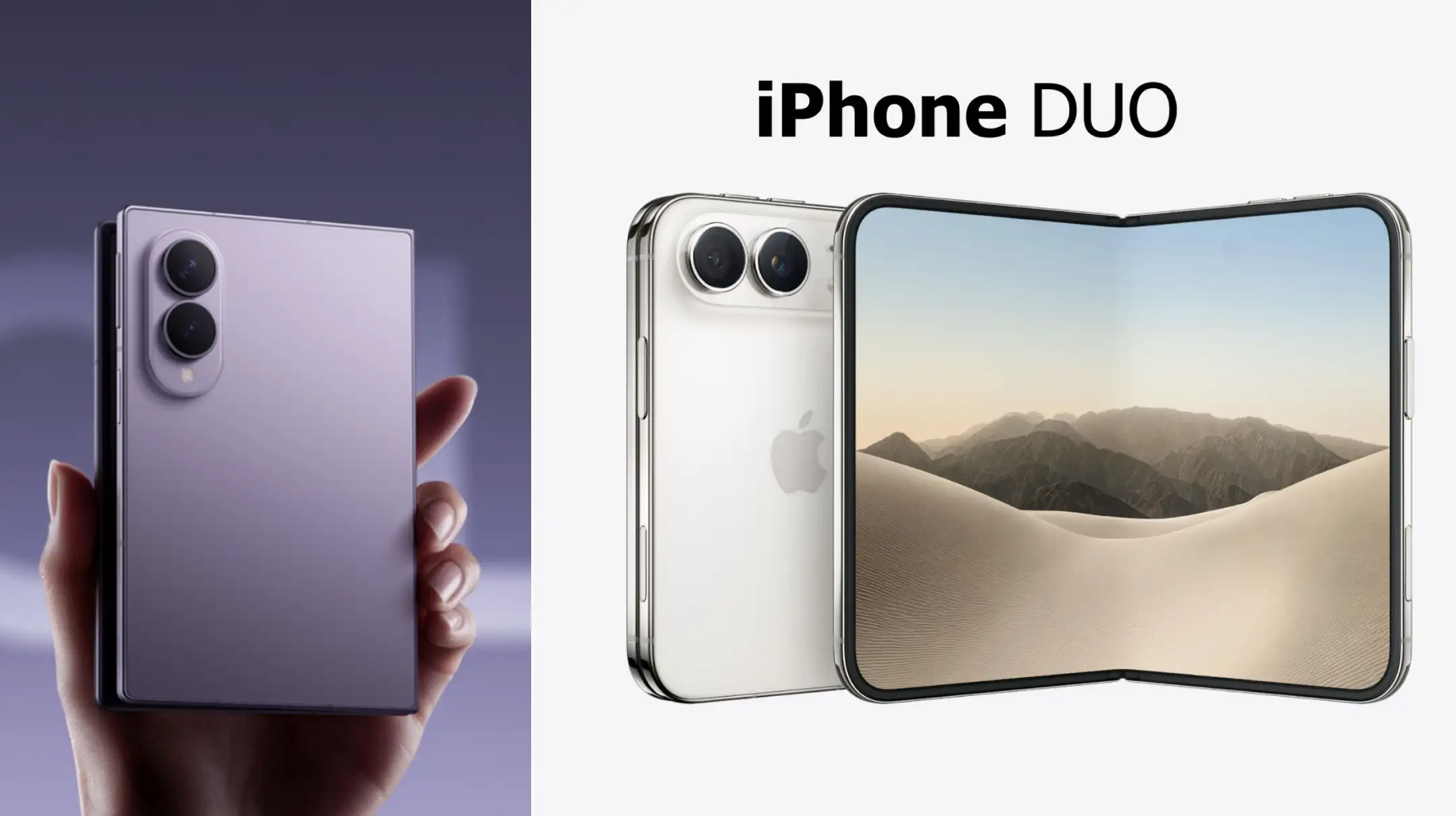 آیفون تاشو iPhone Duo با گواهی IP68 از گلکسی زد فولد ۸ مقاوم‌تر است