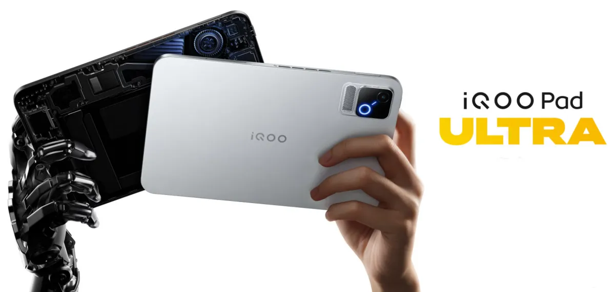 تبلت iQOO Pad Ultra با نمایشگر ۱۶۵ هرتزی و تراشه Snapdragon 8 Elite Extreme Gen 6 معرفی شد