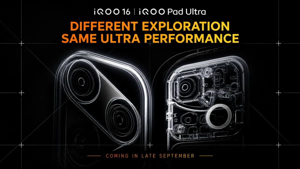 تیزر گوشی iQOO 16 و تبلت iQOO Pad Ultra به رونمایی از این گوشی‌ها در ماه جاری اشاره دارد
