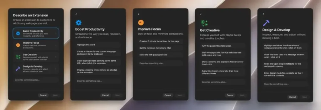 ساخت افزونه Safari با توضیحات زبان طبیعی
