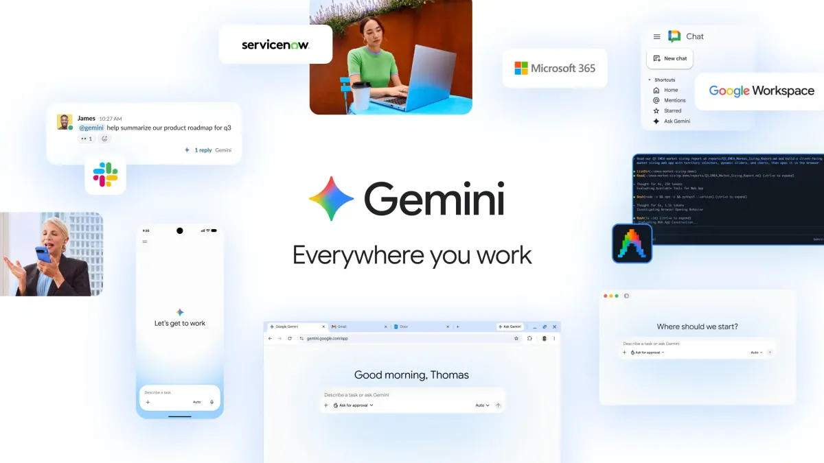 ایجنت هوش مصنوعی Gemini برای انجام خودکار کارهای سازمانی معرفی شد