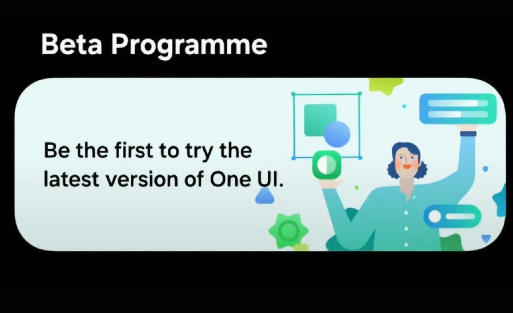 طراحی جدید بنر برنامه بتای One UI در اپلیکیشن Samsung Members