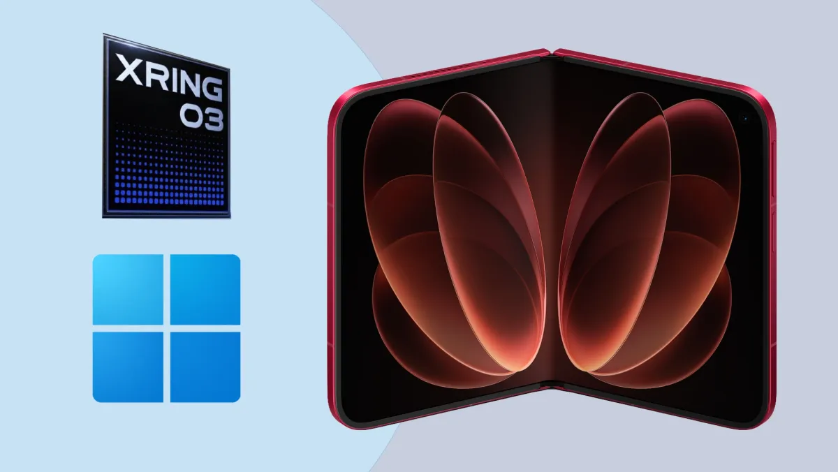 توسعه‌دهندگان سیستم‌عامل ویندوز را روی شیائومی ۱۸ فولد با تراشه XRING O3 پورت کردند