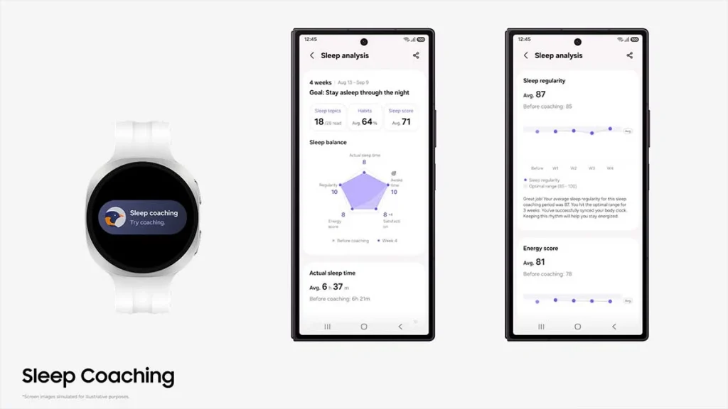 قابلیت مربی خواب Samsung Health با نمودار جدید Sleep Balance برای تحلیل کیفیت خواب